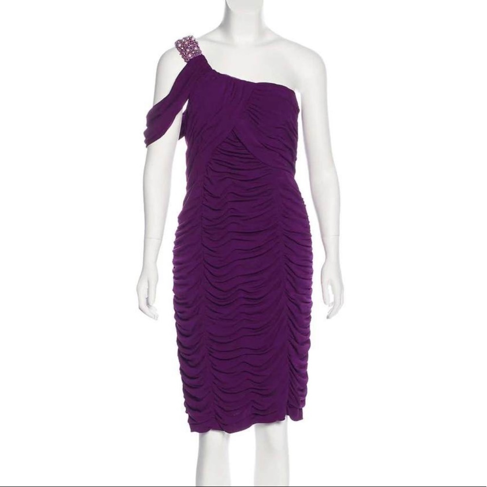 NWT Badgley Mischka Amethyst Cocktail Dress